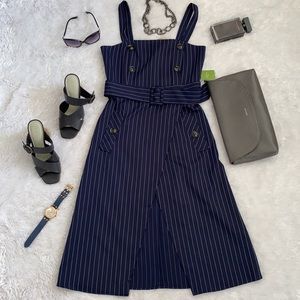 Striped Wrap mini Dress